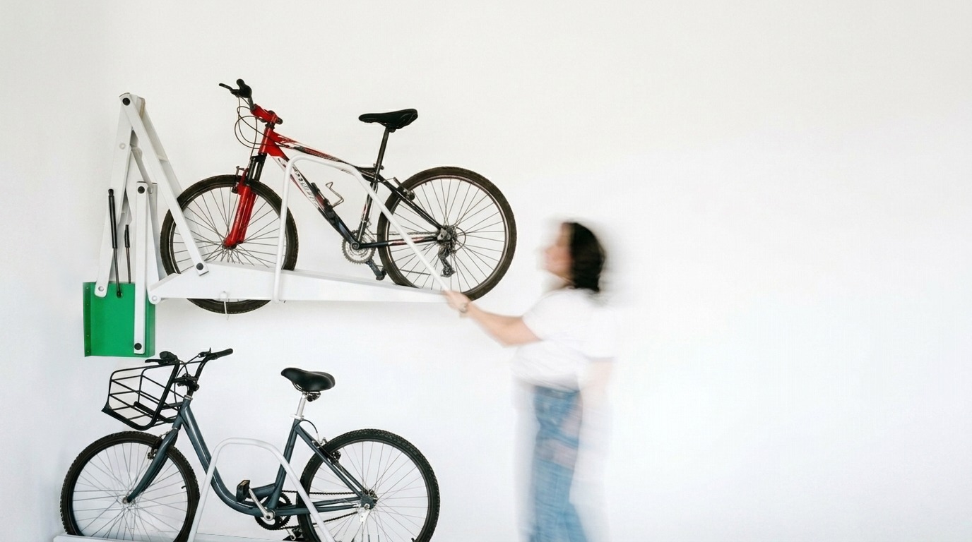 Soporte de bicicleta de pared — sistema doméstico